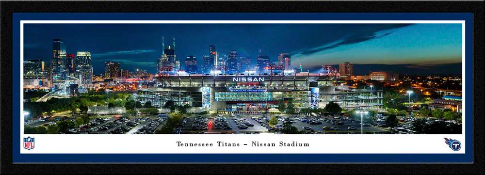 Tennessee Titans Panoramic Picture - Nissan Stadium NFL Fan Cave Decor  Select Frame