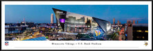 Minnesota Vikings Panoramic Picture - U.S. Bank Stadium NFL Fan Cave Decor  Standard Frame