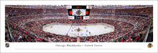 Chicago Blackhawks Panoramic Fan Cave Decor - United Center Picture  Unframed