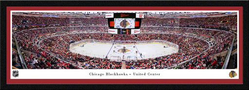 Chicago Blackhawks Panoramic Fan Cave Decor - United Center Picture  Select Frame