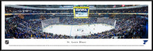 St. Louis Blues Panoramic Poster - Fan Cave Wall Decor  Standard Frame