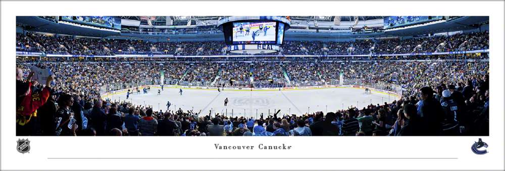 Vancouver Canucks Panoramic - Rogers Arena Picture  Unframed