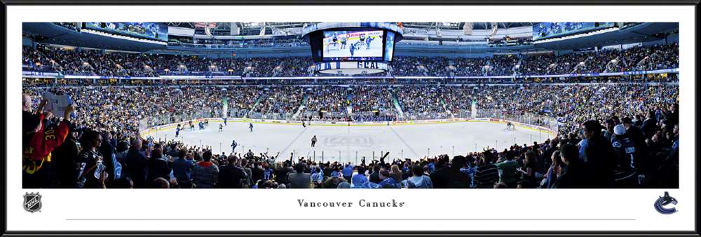 Vancouver Canucks Panoramic - Rogers Arena Picture  Standard Frame