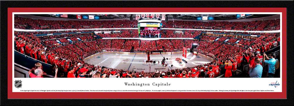 Washington Capitals Panoramic Poster - Capital One Arena  Select Frame