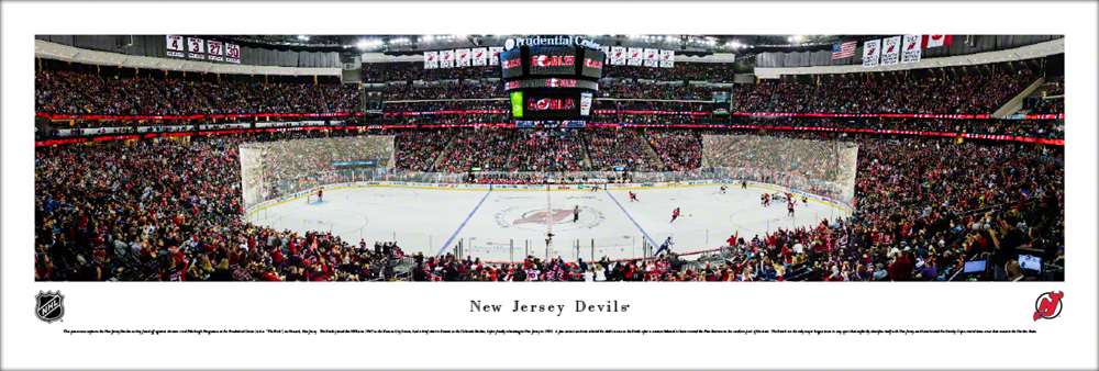 New Jersey Devils Panoramic Picture - Prudential Center NHL Photo  Unframed