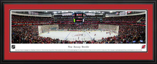 New Jersey Devils Panoramic Picture - Prudential Center NHL Photo  Deluxe Frame