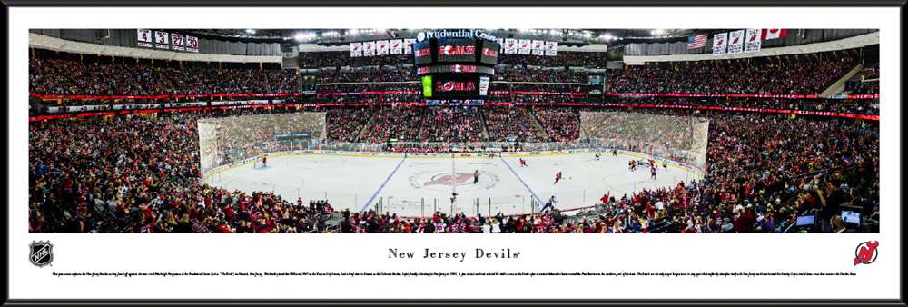 New Jersey Devils Panoramic Picture - Prudential Center NHL Photo  Standard Frame