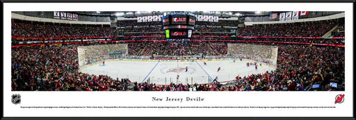 New Jersey Devils Panoramic Picture - Prudential Center NHL Photo  Standard Frame