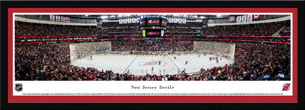 New Jersey Devils Panoramic Picture - Prudential Center NHL Photo  Select Frame