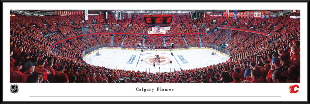 Calgary Flames Panoramic - Scotiabank Saddledome Picture  Standard Frame