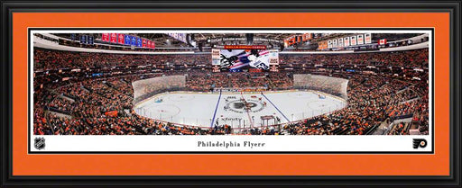 Philadelphia Flyers Panoramic Picture - Wells Fargo Center NHL Fan Cave Decor  Deluxe Frame