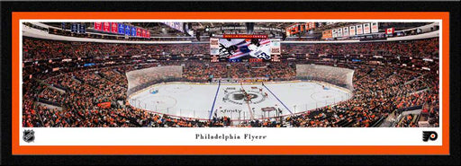 Philadelphia Flyers Panoramic Picture - Wells Fargo Center NHL Fan Cave Decor  Select Frame