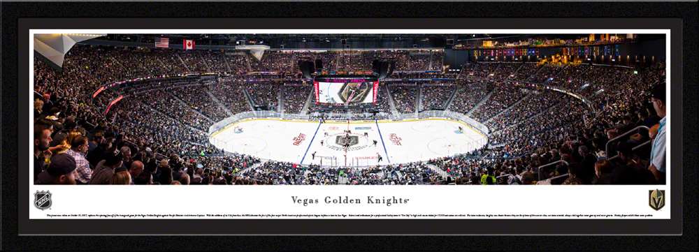 Vegas Golden Knights Panoramic Picture - T-Mobile Arena  Select Frame