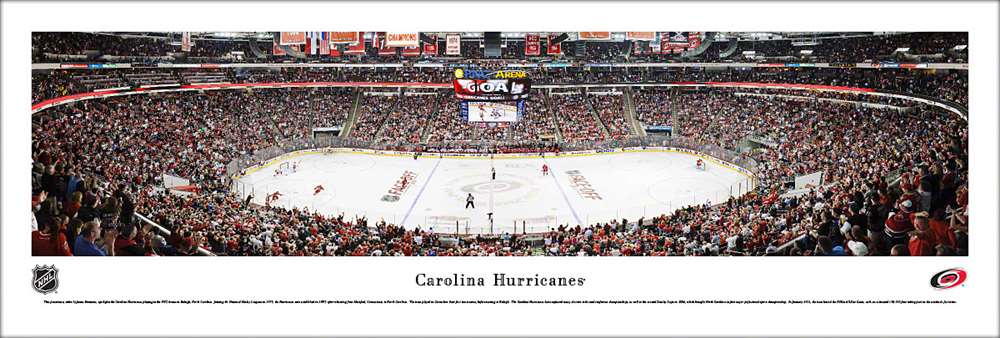 Carolina Hurricanes Panoramic - PNC Arena Picture  Unframed
