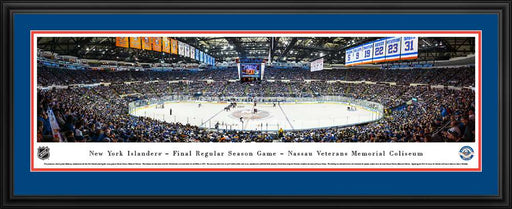 New York Islanders Panorama - Nassau Coliseum Picture  Deluxe Frame