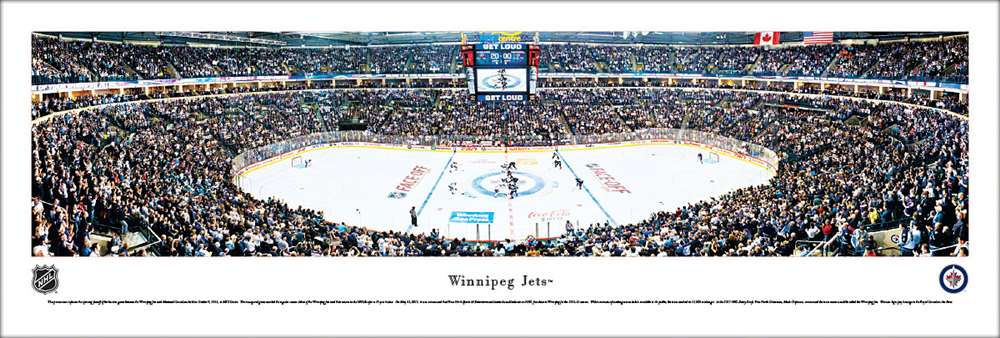 Winnipeg Jets Panoramic - MTS Center Picture  Unframed