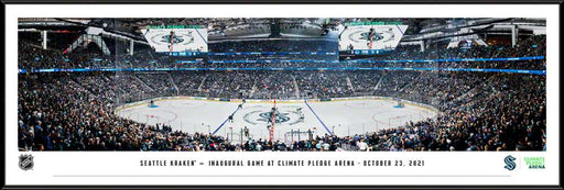 Seattle Kraken NHL Panoramic Picture - Climate Pledge Arena Fan Cave Decor  Standard Frame
