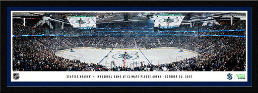 Seattle Kraken NHL Panoramic Picture - Climate Pledge Arena Fan Cave Decor  Select Frame
