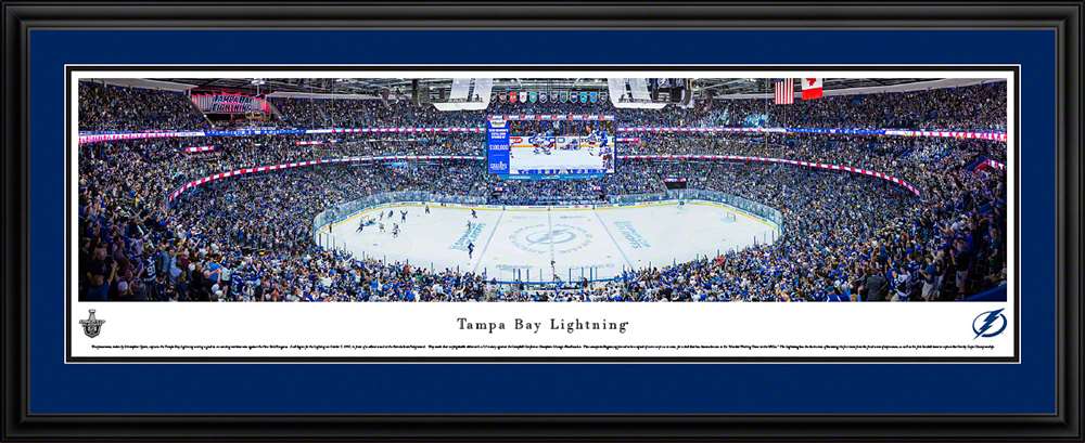 Tampa Bay Lightning Panoramic Picture - Amalie Arena Panorama  Deluxe Frame