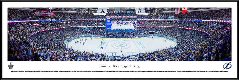 Tampa Bay Lightning Panoramic Picture - Amalie Arena Panorama  Standard Frame
