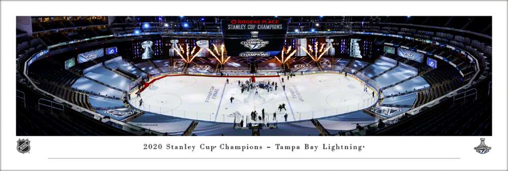 2020 Stanley Cup Champions Panoramic Picture - Tampa Bay Lightning  Unframed