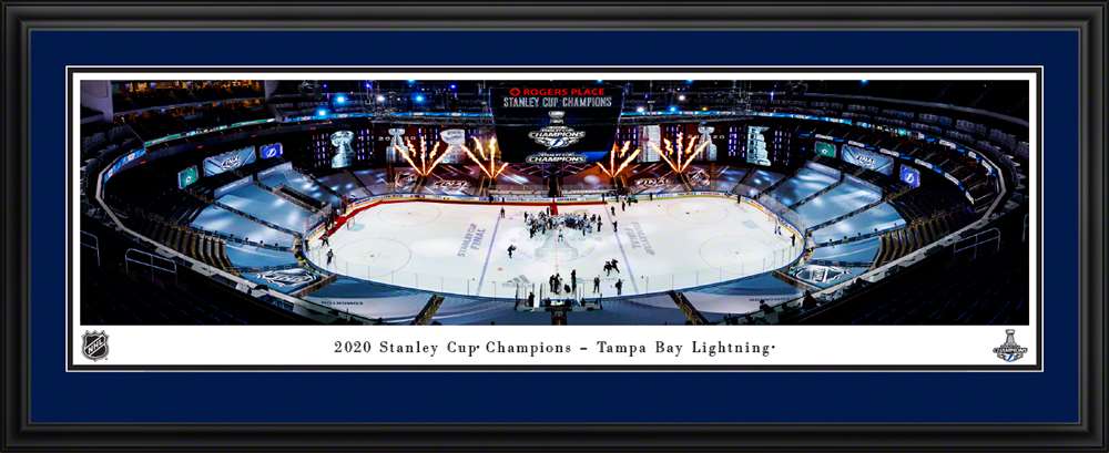 2020 Stanley Cup Champions Panoramic Picture - Tampa Bay Lightning  Deluxe Frame