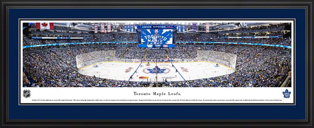 Toronto Maple Leafs Panorama - Scotiabank Arena Fan Cave Wall Decor  Deluxe Frame