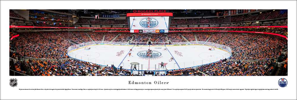 Edmonton Oilers Panoramic NHL Picture - Rogers Place Panorama  Unframed