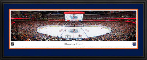 Edmonton Oilers Panoramic NHL Picture - Rogers Place Panorama  Deluxe Frame