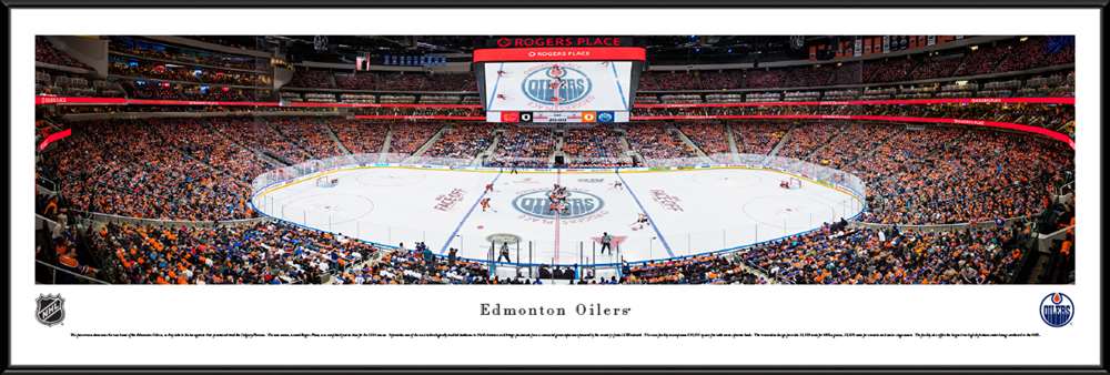 Edmonton Oilers Panoramic NHL Picture - Rogers Place Panorama  Standard Frame