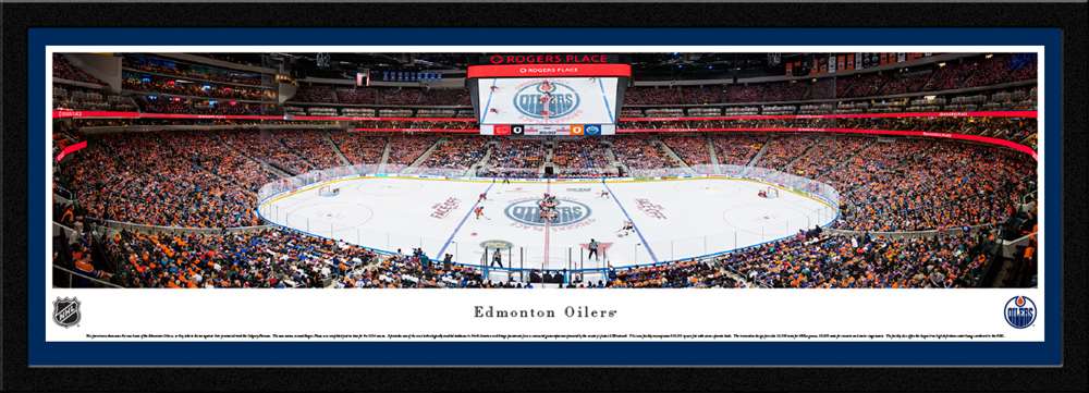 Edmonton Oilers Panoramic NHL Picture - Rogers Place Panorama  Select Frame