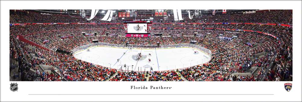Florida Panthers Panoramic Picture - FLA Live Arena NHL Fan Cave Decor  Unframed