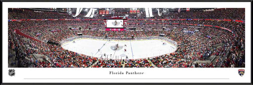 Florida Panthers Panoramic Picture - FLA Live Arena NHL Fan Cave Decor  Standard Frame