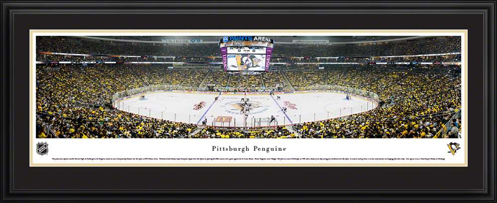 Pittsburgh Penguins Panoramic Picture - PPG Paints Arena  Deluxe Frame