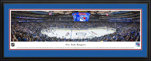 New York Rangers Panoramic Picture - Madison Square Garden Panorama  Deluxe Frame
