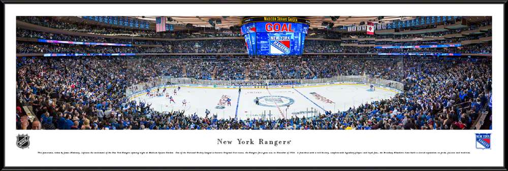 New York Rangers Panoramic Picture - Madison Square Garden Panorama  Standard Frame