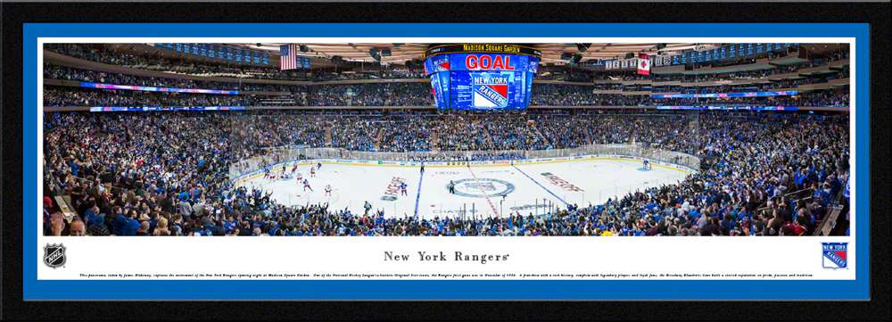 New York Rangers Panoramic Picture - Madison Square Garden Panorama  Select Frame