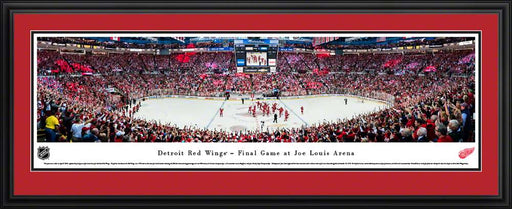 Detroit Red Wings Panoramic Picture - Joe Louis Arena NHL Panorama  Deluxe Frame