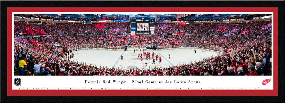 Detroit Red Wings Panoramic Picture - Joe Louis Arena NHL Panorama  Select Frame