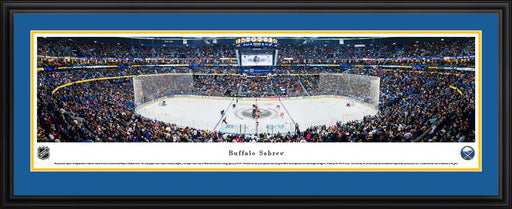 Buffalo Sabres Panoramic Picture - KeyBank Center  Deluxe Frame