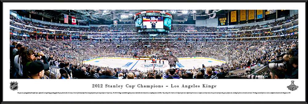 2012 Stanley Cup Championship Panoramic Picture - Los Angeles Kings  Standard Frame