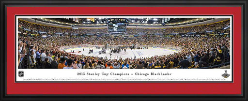 2013 Stanley Cup Panoramic Picture - Chicago Blackhawks  Deluxe Frame