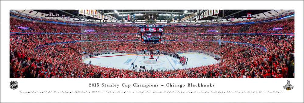 2015 Stanley Cup Panoramic Picture - Chicago Blackhawks  Unframed