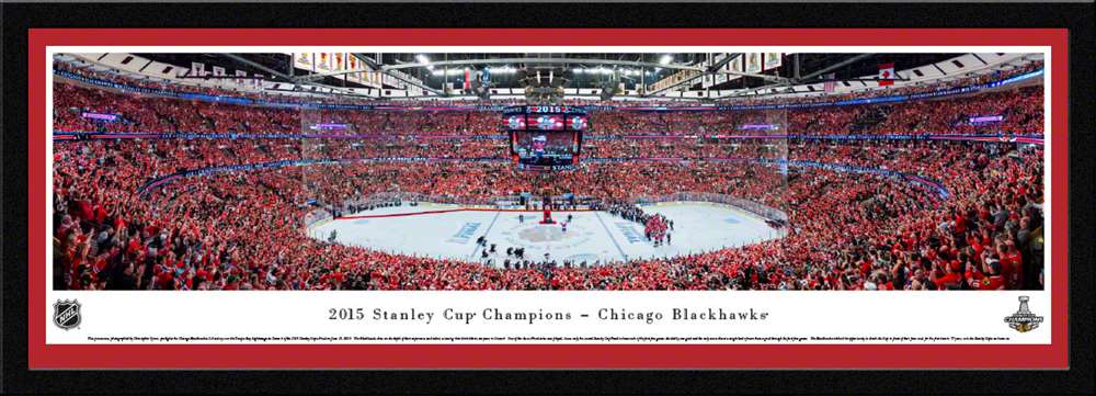 2015 Stanley Cup Panoramic Picture - Chicago Blackhawks  Select Frame
