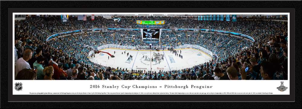 2016 Stanley Cup Panoramic Picture - Pittsburgh Penguins  Select Frame
