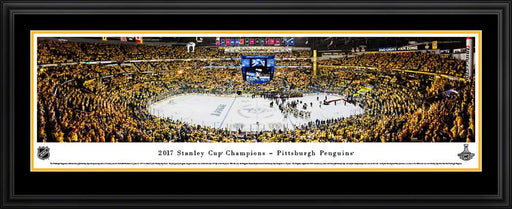 2017 Stanley Cup Panoramic Picture - Pittsburgh Penguins  Deluxe Frame