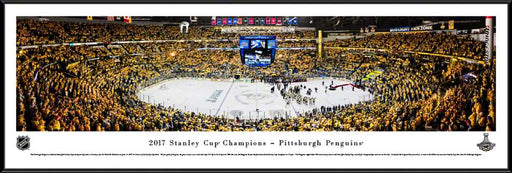 2017 Stanley Cup Panoramic Picture - Pittsburgh Penguins  Standard Frame