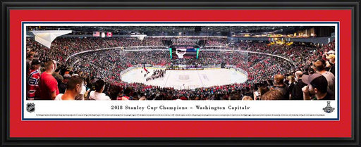 2018 Stanley Cup Panoramic Picture - Washington Capitals  Deluxe Frame