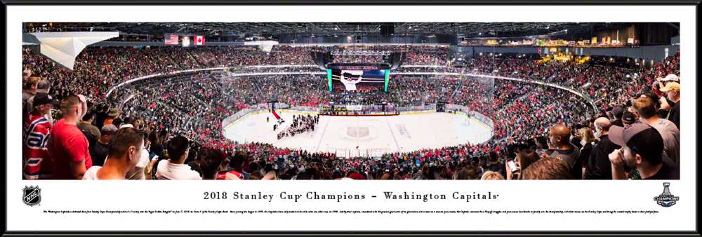 2018 Stanley Cup Panoramic Picture - Washington Capitals  Standard Frame