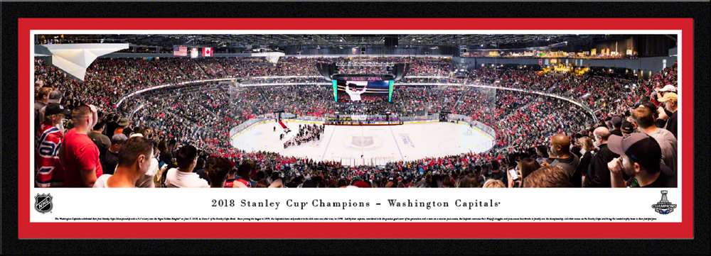 2018 Stanley Cup Panoramic Picture - Washington Capitals  Select Frame